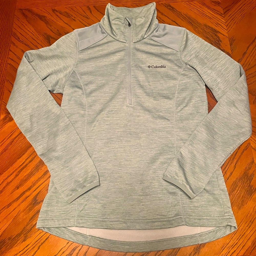 Columbia size small fleece lined running hiking top jacket shirt